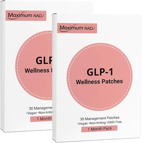 GLP-1 Wellness Patches - 30 Count, Natural Ingredients, Health Support & Physical Management, Vegetarian Friendly, Non-irritating and Easy to Remove in Kuwait