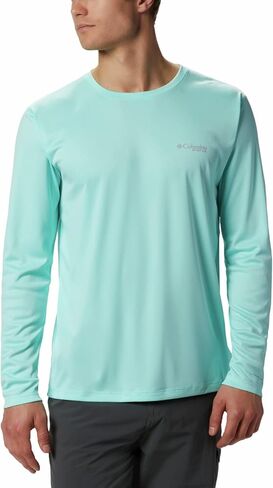 Columbia Men's PFG Zero Rules Long Sleeve Crew, UV Sun Protection, Moisture Wicking Fabric in Saudi Arabia