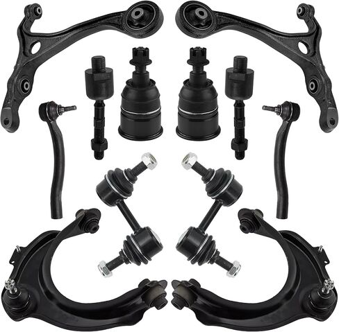 Front Suspension Control Arm Kit Compatible with BMW 2011-2017 X3 2015-2018 X4 F25 F26 Lower Control Arm Rearward & Forward, Ball Joints Front Sway Bar Links, Tie Rod End Assembly in Saudi Arabia