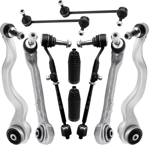 Front Suspension Control Arm Kit Compatible with BMW 2011-2017 X3 2015-2018 X4 F25 F26 Lower Control Arm Rearward & Forward, Ball Joints Front Sway Bar Links, Tie Rod End Assembly in Saudi Arabia
