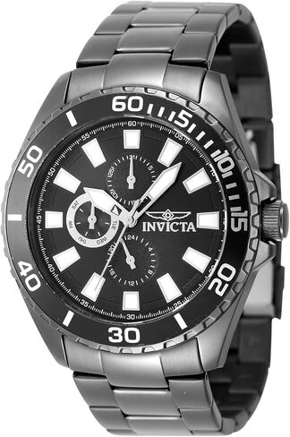 Invicta Pro Diver Men 46mm Stainless Steel Charcoal Charcoal dial VH67 Quartz in Saudi Arabia