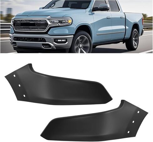 KUAFU Front Lower Bumper Filler Panel Compatible with 2019-2024 Ram 1500 w/Fender Flare Replace for CH1017104 68403912AE 68403912AA 68403912AB 68403912AC 68403912AD Air Dam Deflector Passenger Side in Saudi Arabia