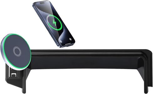 Car Phone Holder for 2021-2025 Ford Mustang Mach-E Accessories Apply to 15.5 Inch Touch Screen 15W Fast Wireless Charger Screen Fixed Clip Cell Phone Mount Hands-Free 360 Degree Rotation in Saudi Arabia