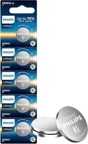 بطاريات Philips CR2032 ، بطارية عملة CR2032 Lithium 3V ، بطاريات بديلة لـ Apple Airtag ، المفتاح البعيد للسيارة ، الساعات ، المفاتيح. in Saudi Arabia
