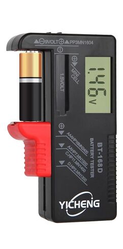 أجهزة اختبار البطاريات المنزلية YC-168 نوع المؤشر/شاشة رقمية/مؤشر LED/جهاز اختبار البطارية متعدد الأحجام لبطاريات AA AAA C D 9V 1.5V (2، نوع المؤشر) in Saudi Arabia