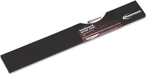 Innovera 52458 Natural Rubber Keyboard Wrist Rest ، Black in Saudi Arabia