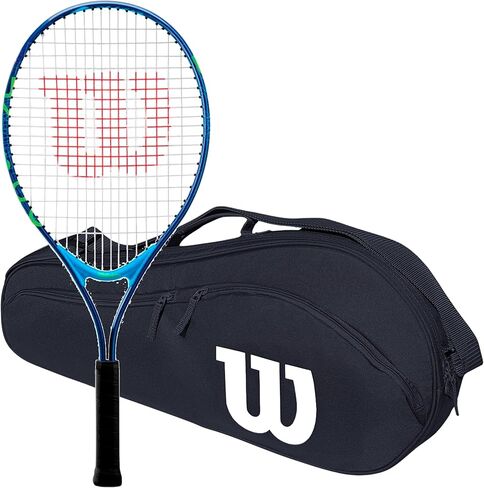 Wilson US Open Junior Tennis Racquet مجمعة مع حقيبة التنس 2.5 - بداية مثالية للأطفال من العمر 3-10 in Kuwait
