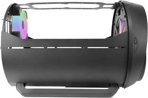 MC-XPS, Ultra Compact MicroATX Case, Tempered Glass + Mesh Panels, FRGB 120 mm Fan, Mesh Cooling Technology, Dual PSU Support for ATX and SFX, Mini-Tower PC USB-C, White in Kuwait