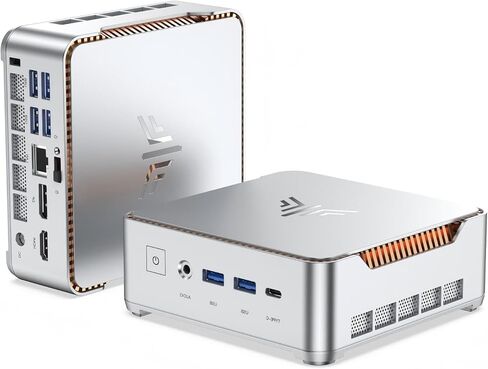 KAMRUI GK3Plus كمبيوتر صغير، وحدة المعالجة المركزية 12th Alder Lake N97 (تصل إلى 3.6 جيجا هرتز) كمبيوتر سطح مكتب صغير، 8 جيجا بايت DDR4 RAM 256 جيجا بايت M.2 SSD، Micro PC يدعم شاشة ثلاثية 4K، WiFi5، BT4.2، VESA، جيجابت إيثرنت لمكتب الأعمال in Kuwait