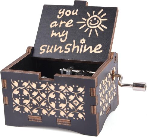 أنت صناديق موسيقى Sunshine الخاصة بي ، والليزر المنقوش خو intage الخشبية. in Saudi Arabia