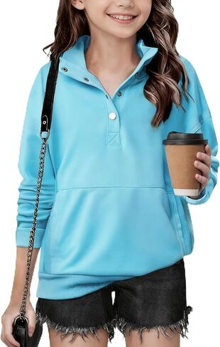 Arshiner Girls Sweatshirt عرضة خفيفة الوزن للبلوزات المسحوب in Saudi Arabia
