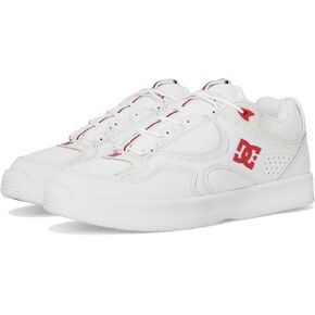 DC Men's Kalynx Zero Skate Shoe ، أبيض/أحمر/رمادي ، 11 in Kuwait
