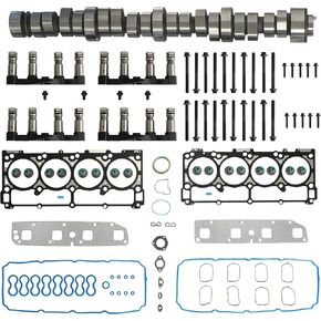 5.7 Engine Rebuild Overhaul Kit Piston Kit With Water Pump & Oil Pump Fit For Jeep Commander Grand Cherokee Chrysler Aspen 300 Dodge Ram 1500 2500 3500 Durango 5.7L 2003-2008 Replace #HS26284PT1 in Kuwait