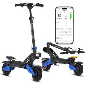 RD2 Dual Motor Off Road Electric Scooter for Adults - 50 MPH, 55-Mile Range, 5000W Peak, 10.5-Inch Tires, UL2272 Certified in Saudi Arabia