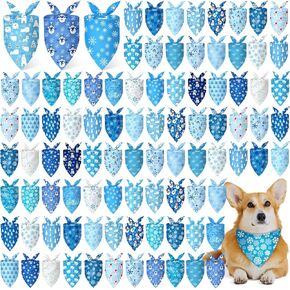 Preboun 200 PCS Summer Bandanas Dogs Bulk Hawaiian Dog Bandanas Fruit Kerchief مجموعة لجرو الصيف متوسطة صغيرة من الحيوانات الأليفة الكبيرة (25. 6 × 17. 7 × 17. 7 بوصة) in Kuwait