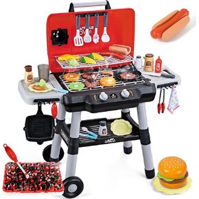 أطفال يلعبون ألعاب المطبخ ، أطفال شواء الأطفال مع ضوء الدخان ، لعبة الشواء ثنائية الطبقات مع عجلة ، ألعاب شواء في الهواء الطلق للأطفال الصغار 3-5 ، لعب مجموعة طهي ألعاب الطعام ، هدية عيد ميلاد لويت بوي in Kuwait