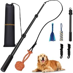 قطب الكلب مغازلة ، ألعاب تفاعلية شد الحبل للكلاب ، طول قابل للتعديل من خمسة مقطعات ، للتمرين في الهواء الطلق والتدريب للكلاب الصغيرة المتوسطة الكبيرة in Kuwait