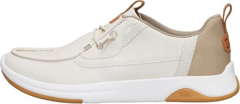 HEYDUDE Wally Drift Classic Silver Birch/White Size 13, Men's Shoes, Casual Sneakers, Comfortable & Light-Weight in Saudi Arabia