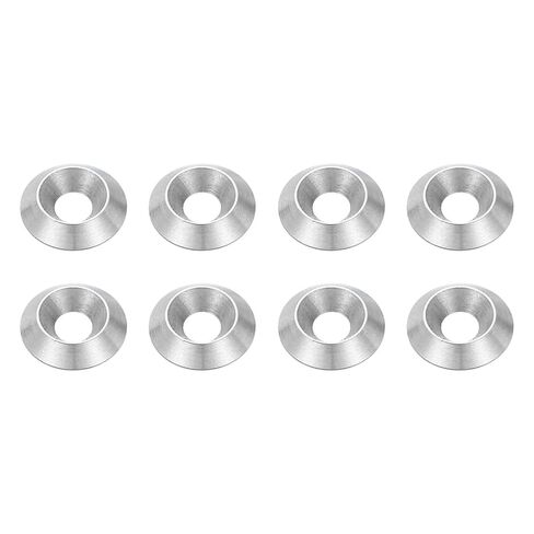 Meccanixity 8 PCS M5 Cone Cup Countersunk Washer ، 3.5x16mm 304 مقاومًا من الفولاذ المقاوم للصدأ غسالات الرأس حشيات شيم لأجزاء الملحقات الميكانيكية ، والفضة in Saudi Arabia