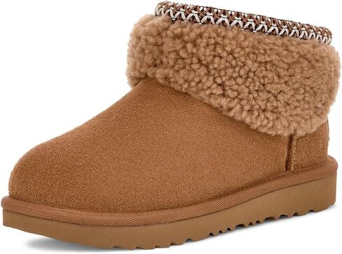 UGG Unisex-Child K Classic Ultra Mini Maxi Curly Fashion Boot in Saudi Arabia