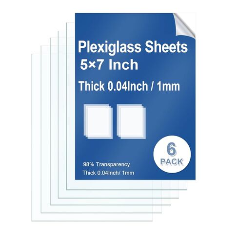 2 Pack Clear Plexiglass Sheets 12×12×0.12In PET Plexi Glass Sheets for Craft Projects Easy-Process Transparent Flexible Plastic Blanks Sheeting for Picture Frames in Kuwait