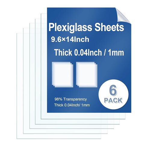 2 Pack Clear Plexiglass Sheets 12×12×0.12In PET Plexi Glass Sheets for Craft Projects Easy-Process Transparent Flexible Plastic Blanks Sheeting for Picture Frames in Kuwait