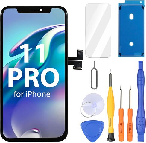 استبدال شاشة Ayake لهاتف iPhone 13، شاشة LCD FHD مقاس 6.1 بوصة وشاشة رقمية تعمل باللمس، يبقى معرف الوجه القابل للبرمجة بلون حقيقي A2633 A2482 A2631 A2634 (أسود) in Kuwait