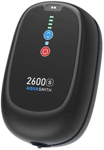 Bait Aerator,Rechargeable Aerator for Fish,IPX7 Waterproof, Suitable for Outdoor Fishing, Power Outage Emergency air Pump, Built-in Battery 2600mah, (1.5W 24GPH) Maximum Battery Life of 115 Hours in Kuwait