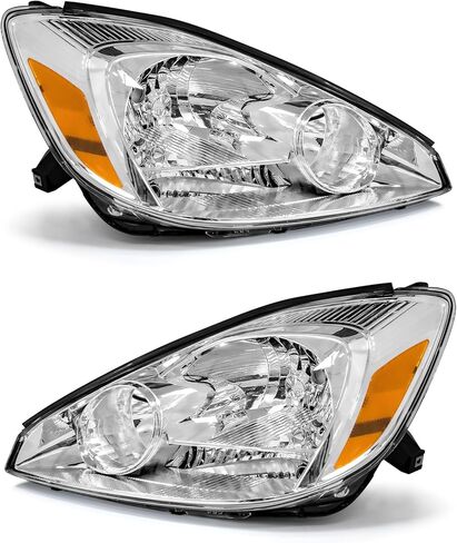 مجموعة الأمام المتوافقة مع 2006 2007 2008 2009 Toyota 4Runner ، 4th Gen 4Runner Projector زوج بديل الأيسر واليمين مع Chrome Housing Amber Reflector in Kuwait
