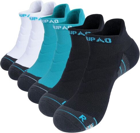 3 Pairs-Ankle Athletic Socks, Sports Cushioned Low Cut Moisture Wicking Socks for Women & Men in Saudi Arabia