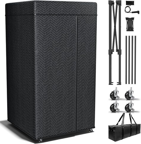 Portable Vocal Booth,Recording Booth Sound Booth for Recording Echo-Free Vocals Complete Home Recording Studio Foldable with Travel Bag for Podcasts & Music,Voiceovers in Kuwait