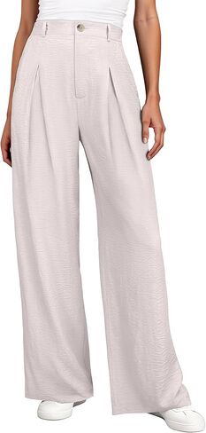ANRABESS Wide Leg Palazzo Pants for Women High Waisted Business Casual Loose Dress Pant Work Office Slacks Trouser Outfits in Saudi Arabia
