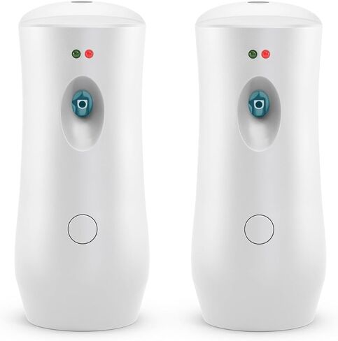 Automatic Air Freshener Spray Dispenser, White Wall Mounted or Free Standing Battery Operated Sprayer for Home or Commercial Use, 3 Auto Time Settings for Scent Release for Room/Bathroom Freshness in Kuwait