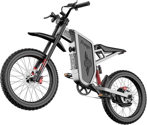 دراجة نارية كهربائية فريغو للبالغين ، دراجة X2PRO للدراجة الأوساخ 6000W (ذروة) بطارية 60V/30AH ، و 50 ميلاً في الساعة/70 ميلًا على الطريق الكهربائي ، 19x2 التعليق الكامل/الفرامل الهيدروليكية المكونة من أربعة مكابس (أزرق) in Kuwait