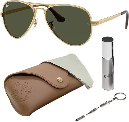 Ray-Ban RB3925 AVIATOR MAX Pilot Shaped Sunglasses for Men & Women with Official RAYBAN Eyewear Kit – Classic Timeless Design in Saudi Arabia