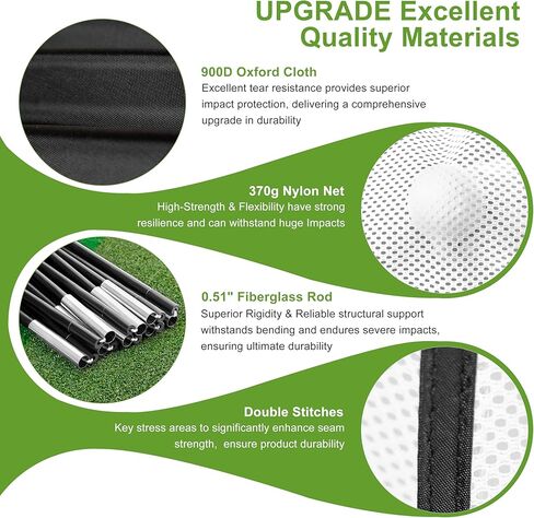 شبكة غولف ، شبكة تدريبات 10 × 7 قدم مع حصيرة ثقيلة ثلاثية ، وجميع في واحد ، شبكة غولف مستهدفة متعددة ، وتدريب على القيادة الداخلية في الهواء الطلق مع الهدف/الحصيرة/تي شيرت/حقيبة ، هدية للعشاق in Kuwait