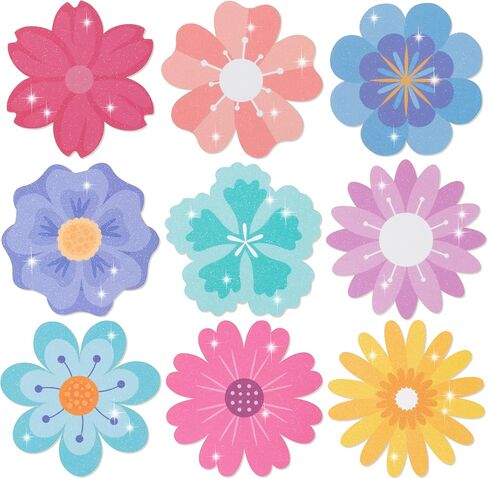 بوهو ديزي قاطعات الورق الزهرة - 100pcs بريق ديزي زهرة القواطع ديكورات DIY قطع الورق ديكور للحفل in Kuwait