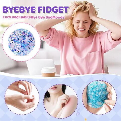 Fidget Toys for Skin Picking Pad - 4PCS Resuable Silicone Sensory Toys for Skin Picky - Dermatillomania Fidget Toys Relax Anxiety Toy for Adults in Saudi Arabia