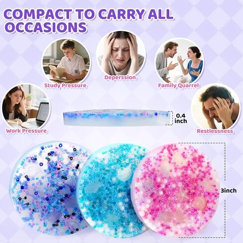 Fidget Toys for Skin Picking Pad - 4PCS Resuable Silicone Sensory Toys for Skin Picky - Dermatillomania Fidget Toys Relax Anxiety Toy for Adults in Saudi Arabia