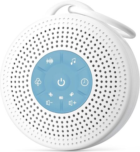 White Noise Machine, Portable Sound Machine with 2000mAh Battery, 21 Soothing Sound Machine for Baby Kids Adults Sleeping, Sound Therapy Sleep Aid with Timer and Child Lock for Home Travel Nursery in Saudi Arabia