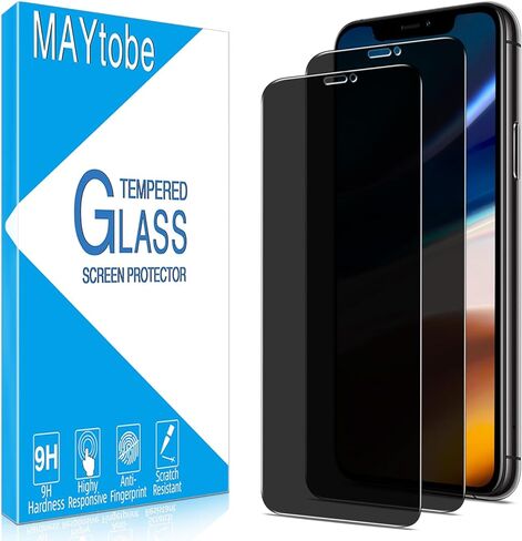 MAYtobe [عبوتان] زجاج مقوى لهاتف iPhone 8 Plus، 7 Plus، 6S Plus، 6 Plus واقي شاشة، خالٍ من الفقاعات، سهل التركيب in Kuwait