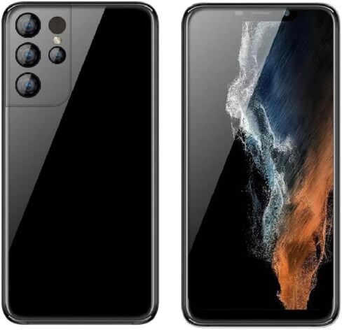 Unlocked Phone，s22u，Android Smartphone ，Front and Rear Camera，1GB RAM 16GB ROM，Only Supports Dual SIM Card Frequency Band of 3GWCDMA ：850/2100MHZ，6.11 inch Screen(5Black) in Saudi Arabia