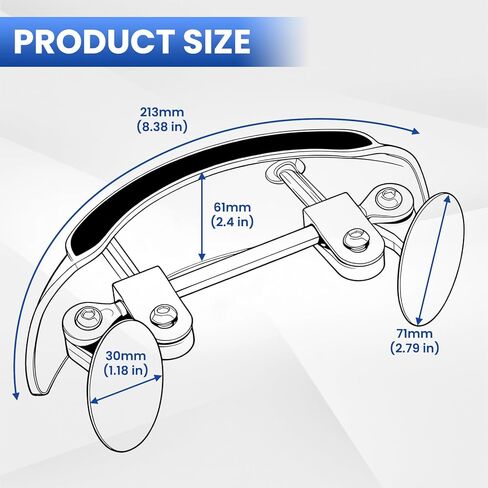 GUAIMI Motorcycle Mirrors 180 Degree Wide-angle Safety Rear View Mirror Blind Spot Side Mirror for Motorcycle, ATV/UTVs, Scooters, Cars, Aircrafts, Boats in Saudi Arabia