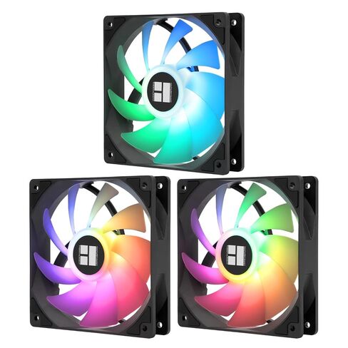 TL-C12CW-S X3 مروحة وحدة المعالجة المركزية 120 مم بيضاء ARGB مروحة تبريد، 4pin PWM مروحة كمبيوتر صامتة مع محمل S-FDB، مروحة تبريد تصل إلى 1550 دورة في الدقيقة (3 كميات) in Kuwait
