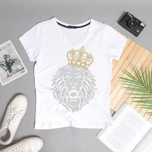 INFUNLY Its My Birthday Iron on Transfers Crown Rhinestone Heat Transfer Decal 12x8" Bling Wine Glass Transfer Sip Sip Hooray Hotfix Rhinestone Patches for Tank Top Shirts Hat Jacket Accessories Decor in Saudi Arabia