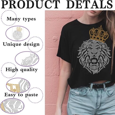 INFUNLY Its My Birthday Iron on Transfers Crown Rhinestone Heat Transfer Decal 12x8" Bling Wine Glass Transfer Sip Sip Hooray Hotfix Rhinestone Patches for Tank Top Shirts Hat Jacket Accessories Decor in Saudi Arabia
