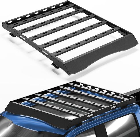 رف السقف لشركة سلة البضائع العليا الشاقة في F150 مع الأضواء الجانبية متوافقة مع Ford F150 2009-2014 in Kuwait