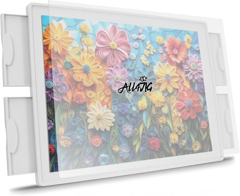 ALL4JIG 1500 Pieces Rotating Plastic Puzzle Board with 6 Sliding Drawers and Protective Cover, 360° Lazy Susan Design, 34.25"x26.38" Portable Spinning Puzzle Table for Adults, Ideal Gift for Mum in Saudi Arabia