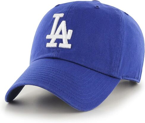 47 Brooklyn Dodgers Royal Blue Clean Up Adjustable Cap - MLB, Relaxed Fit, Vintage Throwback Baseball Dad Hat One Size in Saudi Arabia