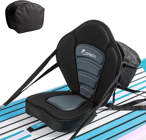 UPWELL Kayak Seat, Paddle Board Seat with Back Support for Kayak, Canoe, Sup Kayak Accessories, Black in Kuwait